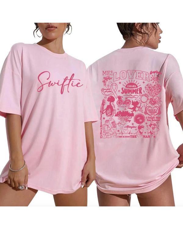 Damen T-Shirt „Swiftie Summer Lover“ in Rosa - Coole Stylisches Damen T-Shirt